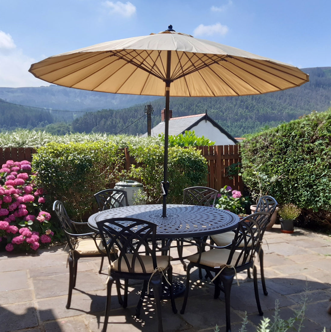 Frances tuintafel (6 persoons set)