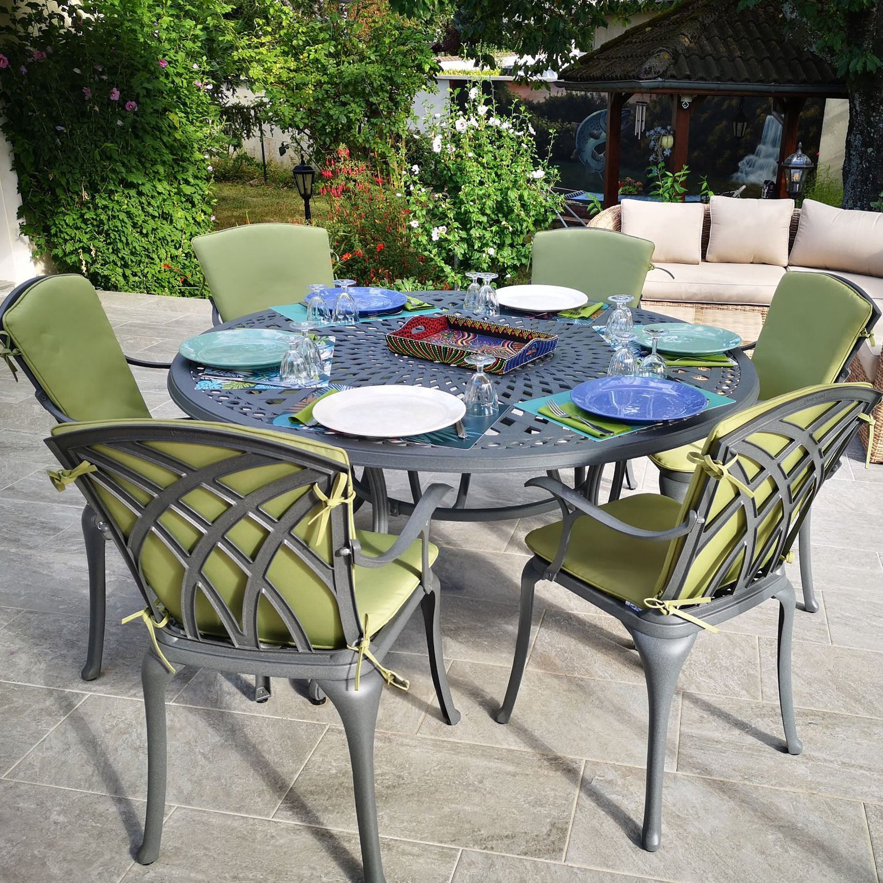 Frances tuintafel (6 persoons set)