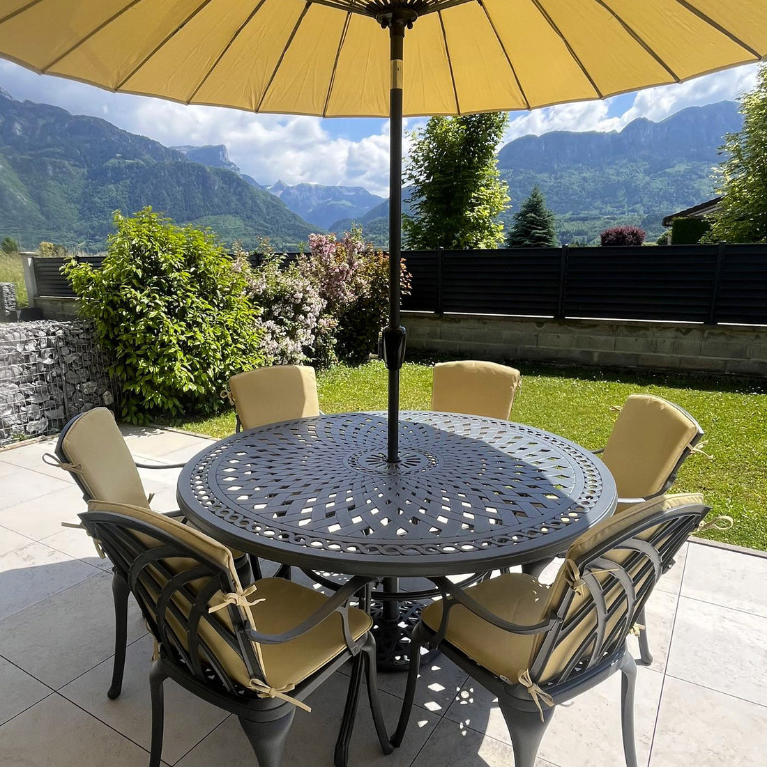 Frances tuintafel (6 persoons set)