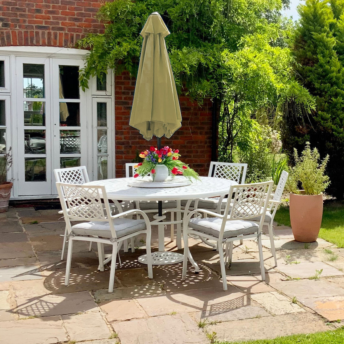 Frances tuintafel (6 persoons set)