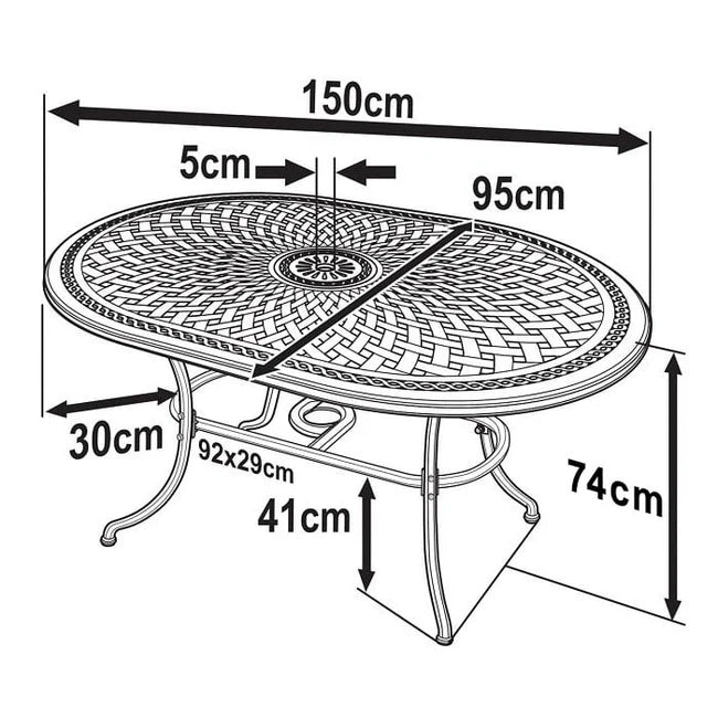 June Tuintafel (4 Persoons Set)