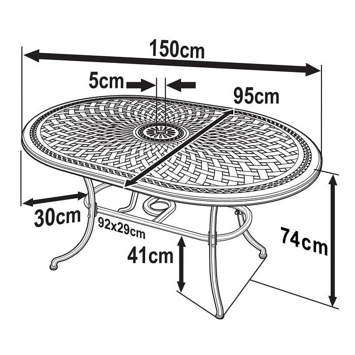 June Tuintafel (4 Persoons Set)