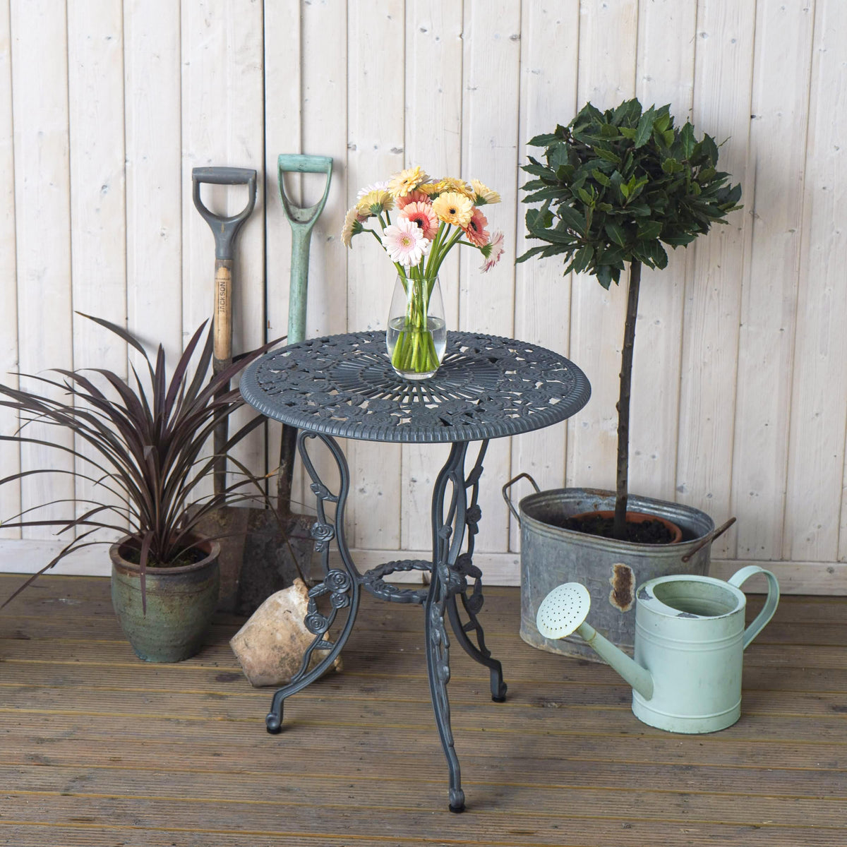 London Rose Tafel - Leigrijs