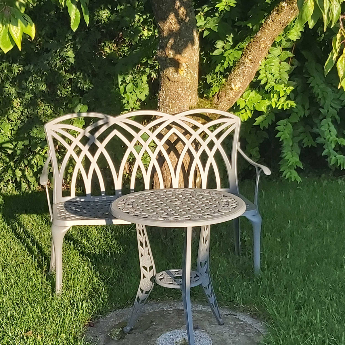 Rose Bistro Tuintafel - Leigrijs