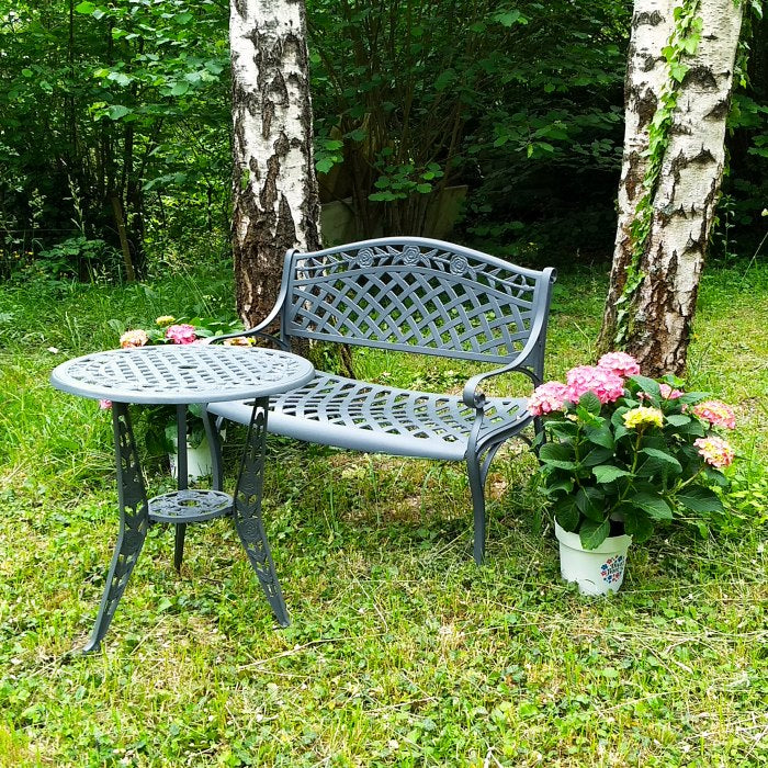 Rose Bistro Tuintafel - Leigrijs