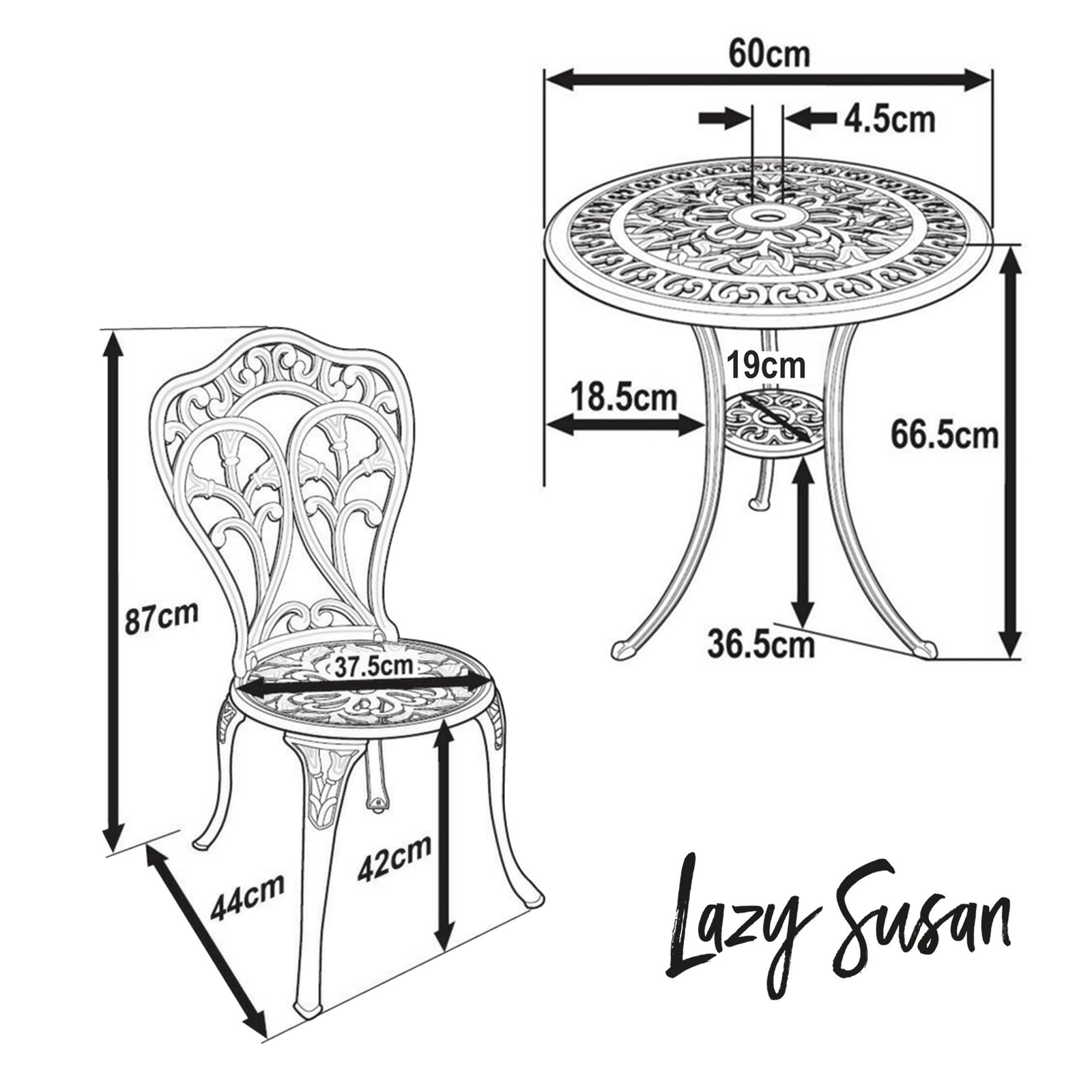 Tulip Bistroset (2 Persoons Set)