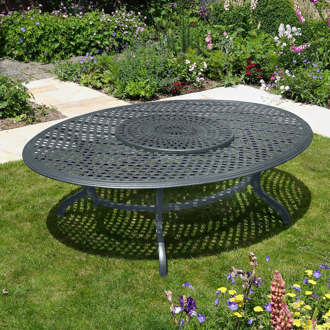 VICTORIA 250x180cm Ovaale Tuintafel aluminium