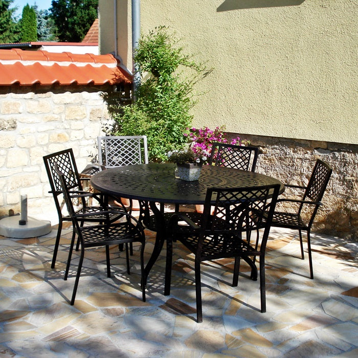 Amelia Tuintafel (8 Persoons Set) - Antiek Brons