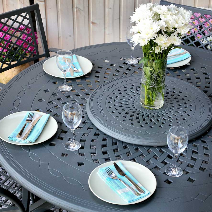 Amelia Tuintafel (8 Persoons Set) - Leigrijs