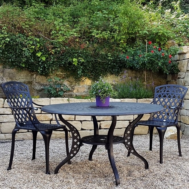 Amelia Tuintafel (8 Persoons Set) - Antiek Brons