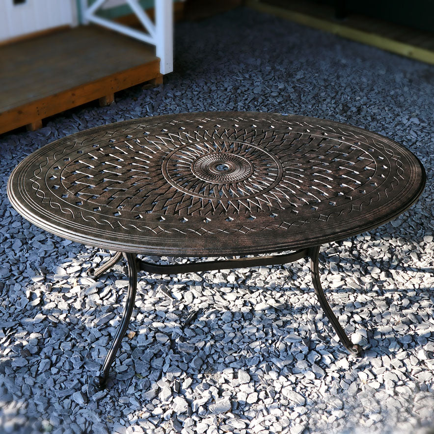 Emily Aluminium Tuintafel Antiek Brons
