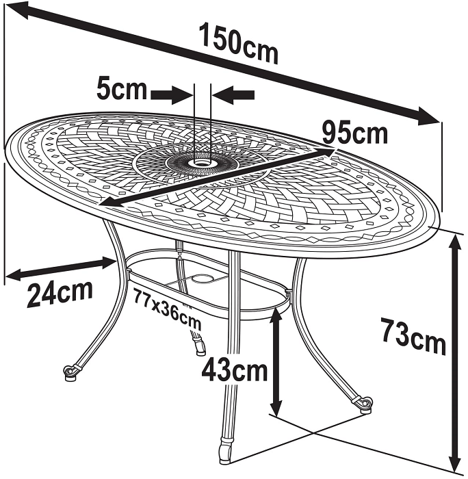 Emily Tuintafel (4 Persoons Set)