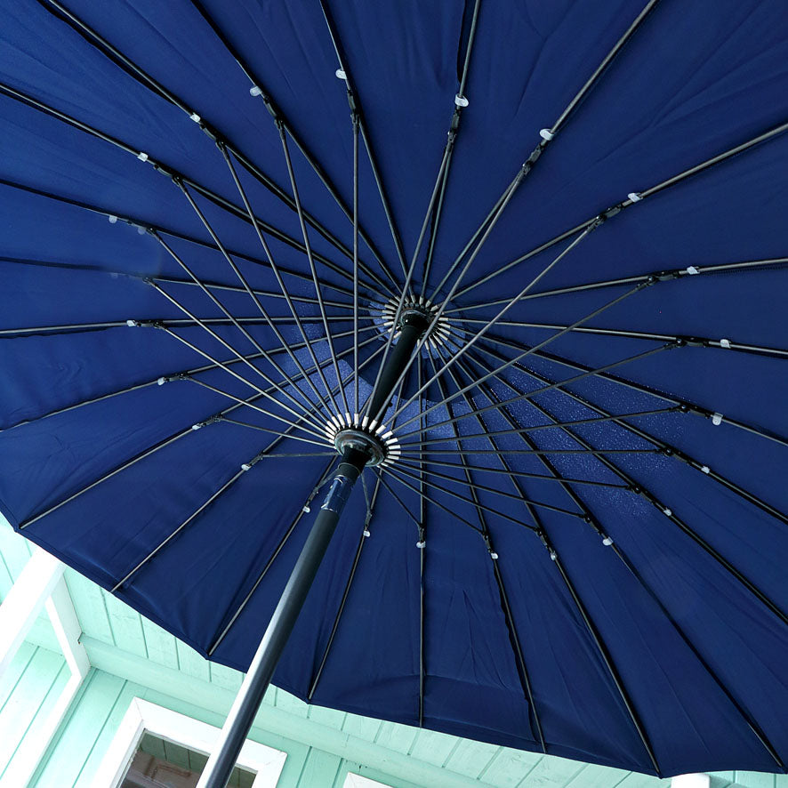 marineblauwe Parasol 2,7m - Blauw