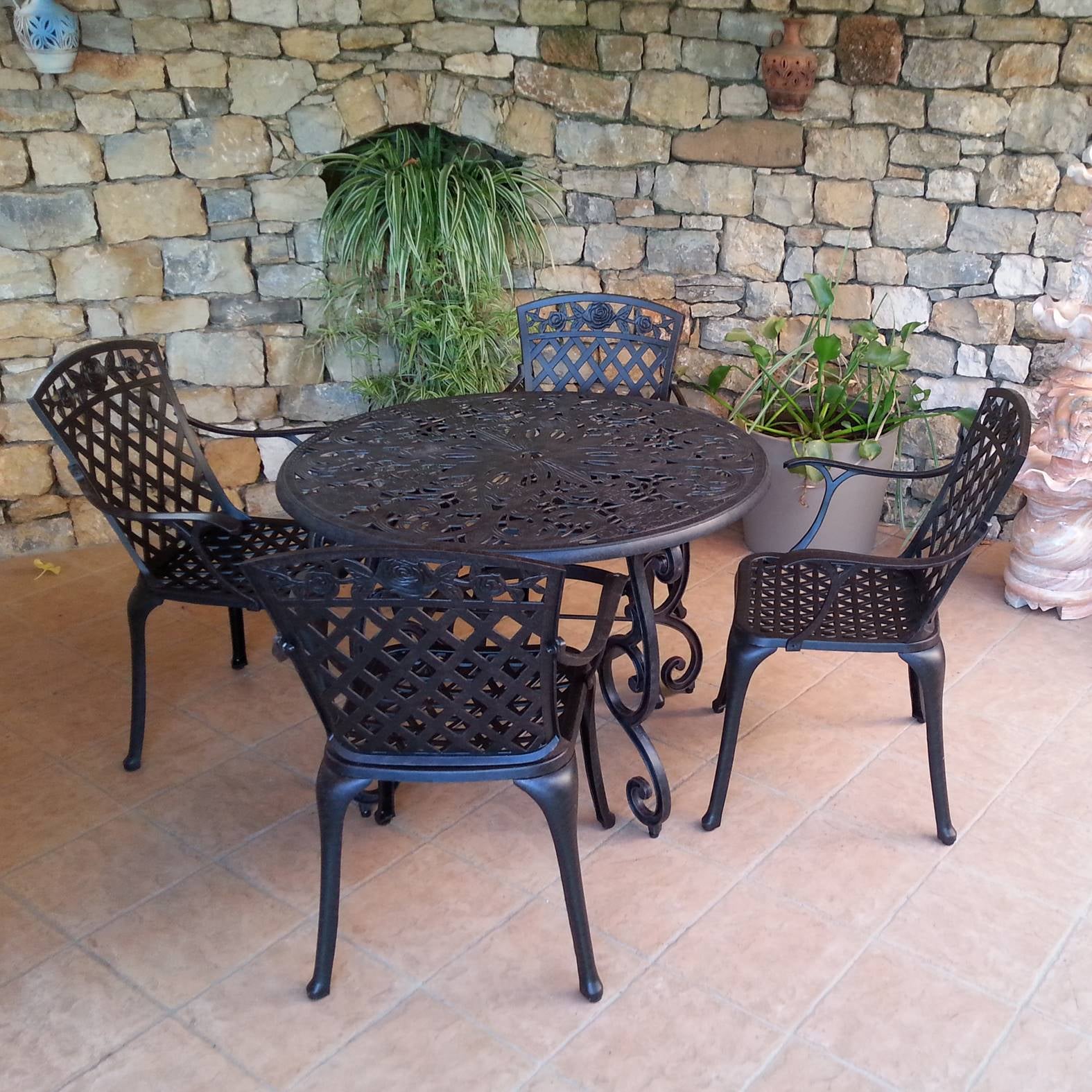 Flora Tuintafel (4 Persoons Set)