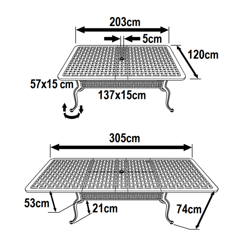 Isabelle Tuintafel (12 Persoons Set)