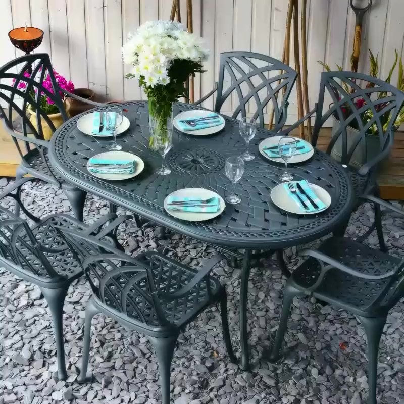June tuintafel (6 persoons set)