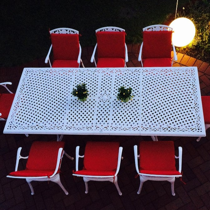 Vanessa 260x111cm Rechthoekige Uitschuifbare Tuintafel