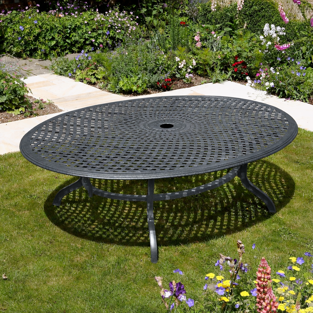 VICTORIA 250x180cm Ovaale Tuintafel aluminium