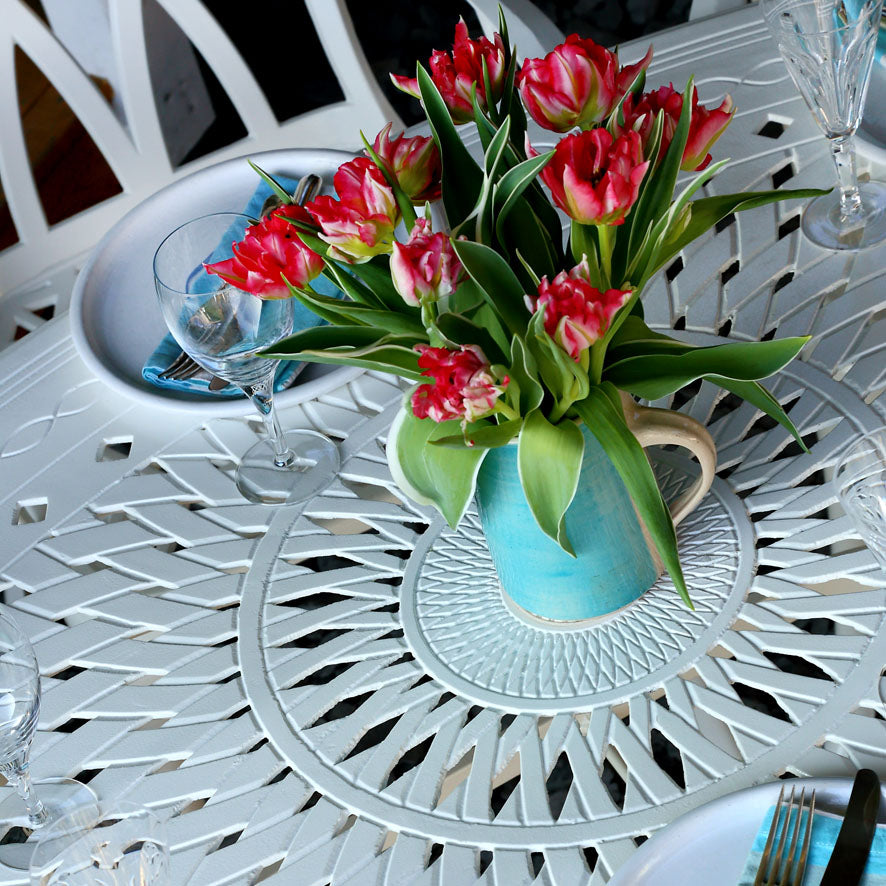 Emily Tuintafel (4 Persoons Set) - Wit