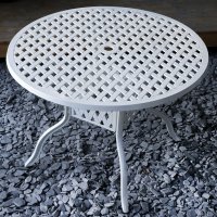 Voorvertoning: White 4 seater aluminium garden furniture set 6