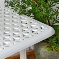 Voorvertoning: White claire aluminium garden side table 2