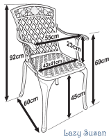 Voorvertoning: Dimensions Rose Chair Slate