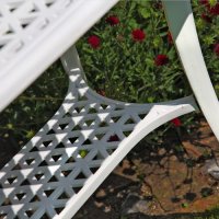 Voorvertoning: White claire aluminium garden side table 5