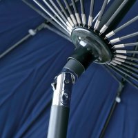 Voorvertoning: 2.5m Blue garden fiberglass parasol 3