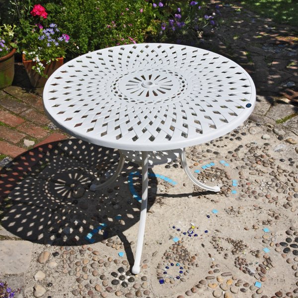 White_Mia_90cm_Metal_garden_table_1