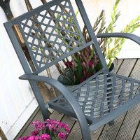 Voorvertoning: Slate Jane Stacking Metal Garden Chair