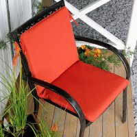 Voorvertoning: Terracotta garden chair high back cushion 12