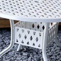 Voorvertoning: White 4 seater aluminium garden furniture set 9
