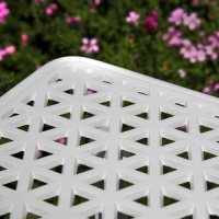 Voorvertoning: White claire aluminium garden side table 8