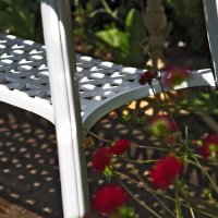 Voorvertoning: White metal claire garden side table 5